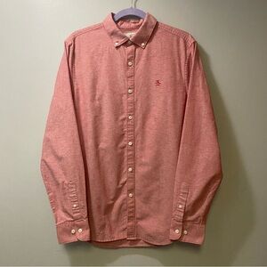 Original Penguin Men's Casual Red Button-Down Shirt